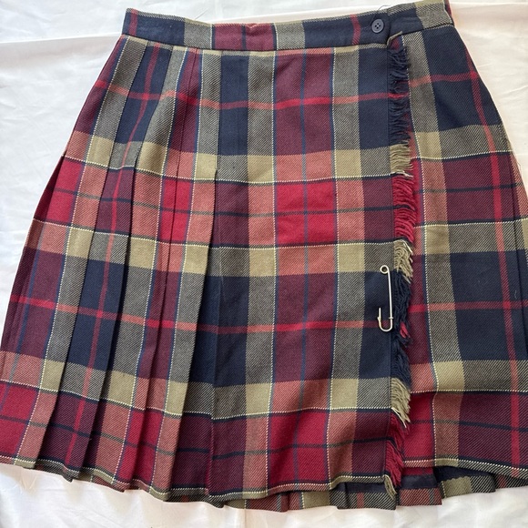 Talbots Multicolor Plaid A-Line Skirt - Picture 1 of 6